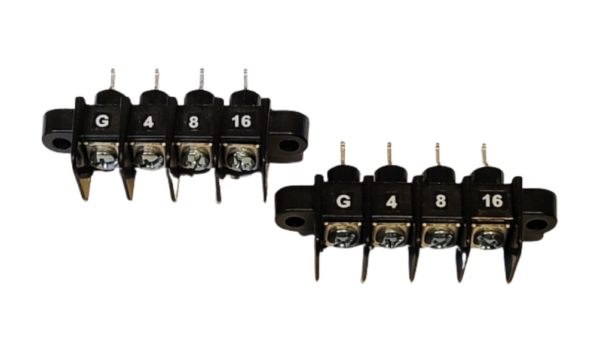 4 Position Terminal Blocks, Now w/ Speaker Impedance Markings